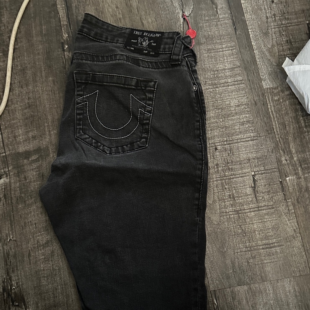 True Religion Men's Dark Gray Skinny Jeans